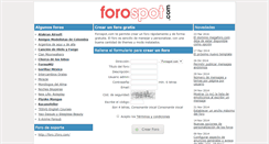 Desktop Screenshot of forospot.com