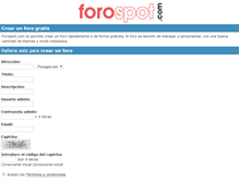 Tablet Screenshot of forospot.com